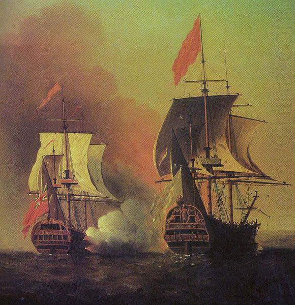 Capture of the Spanish Galleon Nuestra Senora de Cavagonda by the British ship Centurion during the Anson Expedition, Samuel Scott